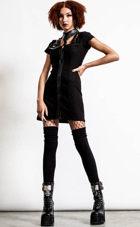 All Attitude Cut Out Dress | Black-Tragic Beautiful-Tragic Beautiful