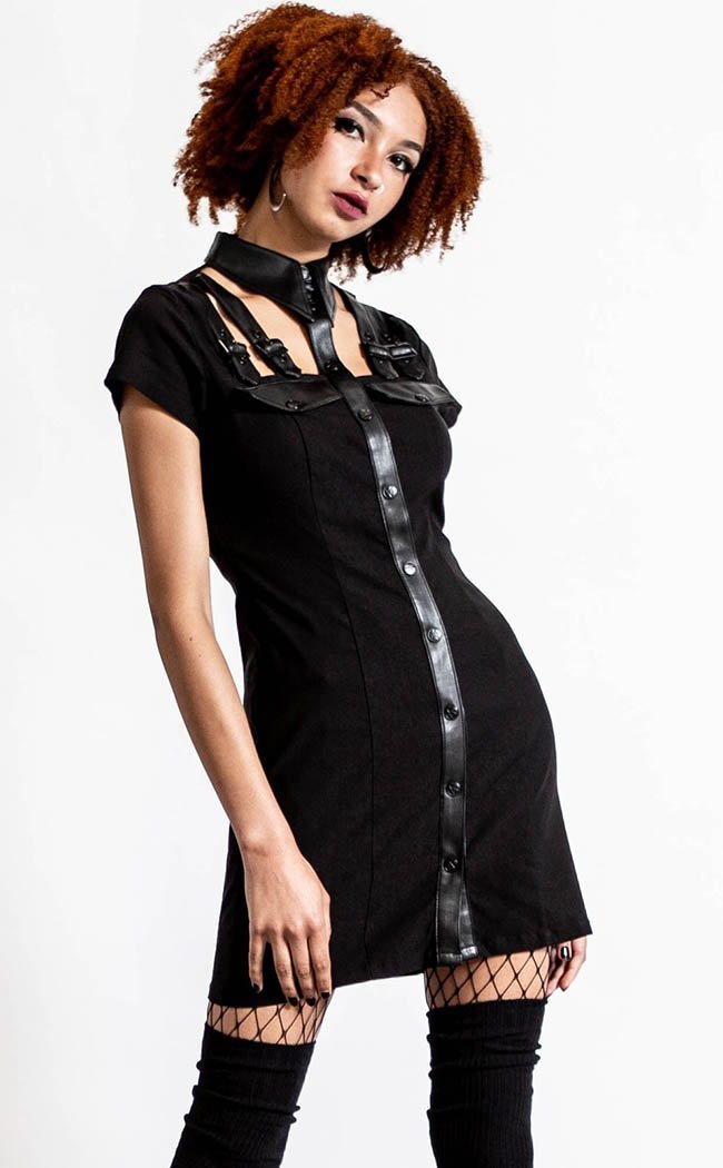 All Attitude Cut Out Dress | Black-Tragic Beautiful-Tragic Beautiful