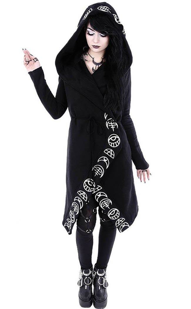 All Seeing Moon Hoodie-Restyle-Tragic Beautiful