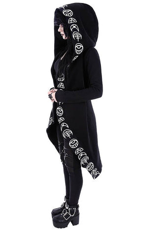 All Seeing Moon Hoodie-Restyle-Tragic Beautiful