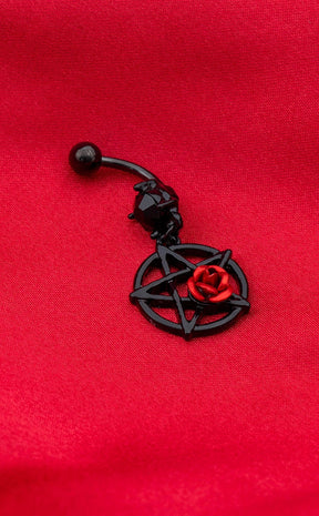 Amour Pentagram Belly Ring