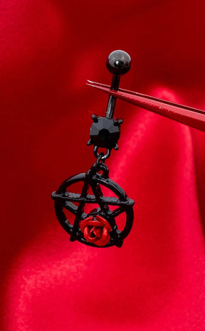 Amour Pentagram Belly Ring