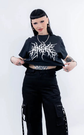 Angel Metal Crop Tee