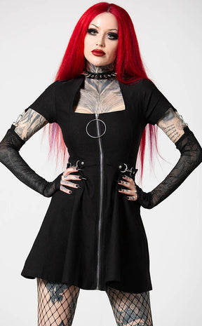 Anti Everything Zip Dress-Killstar-Tragic Beautiful