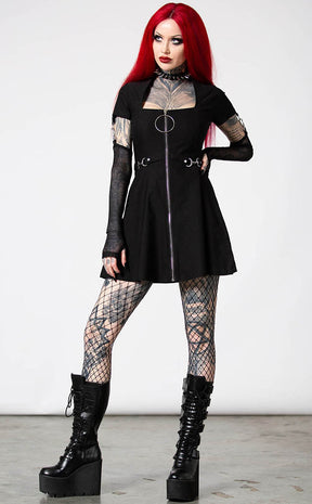 Anti Everything Zip Dress-Killstar-Tragic Beautiful