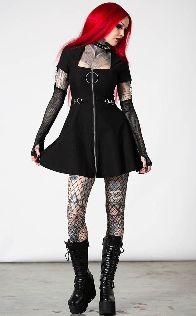 Anti Everything Zip Dress-Killstar-Tragic Beautiful