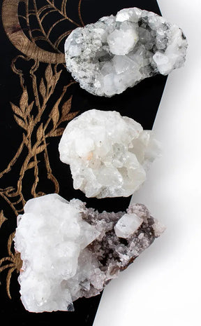 Apophyllite Glass Clusters-Crystals-Tragic Beautiful