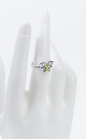 Artemis Peridot Butterfly Ring