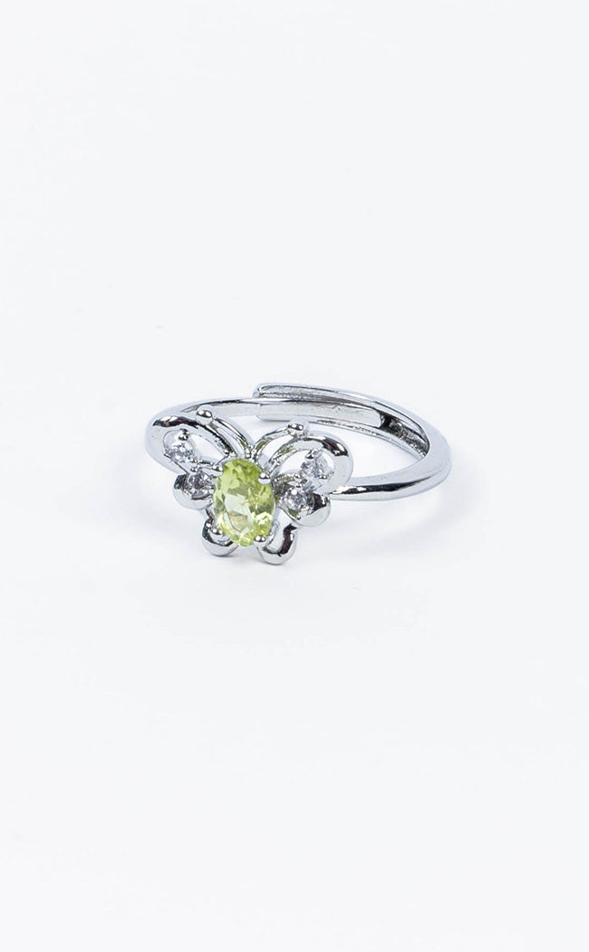 Artemis Peridot Butterfly Ring