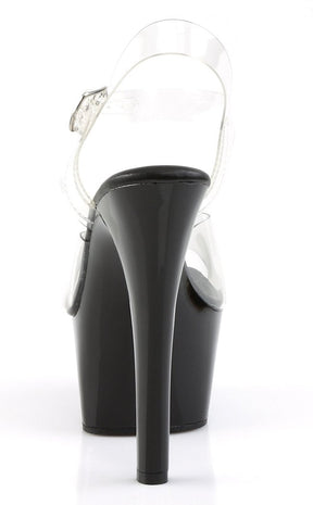 ASPIRE-608 Clr/Blk Heels-Pleaser-Tragic Beautiful