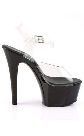 ASPIRE-608 Clr/Blk Heels-Pleaser-Tragic Beautiful