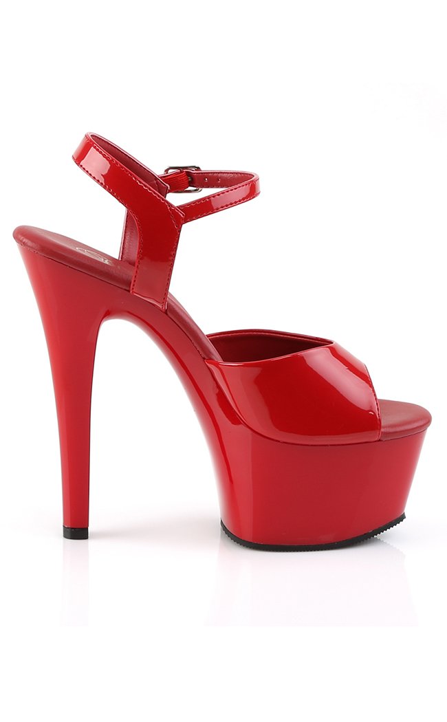 ASPIRE-609 Red Patent Heels-Pleaser-Tragic Beautiful