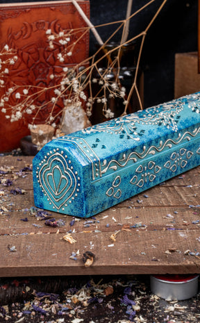 Aurora | Hand Painted Wooden Incense Box