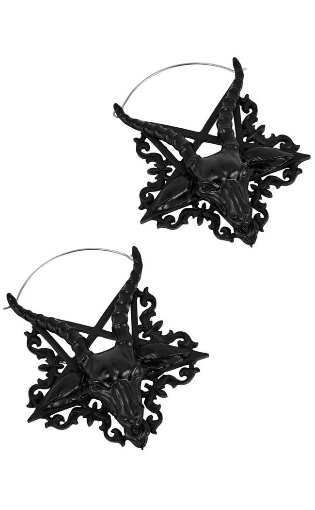 Ave Satana Earrings | Black-Killstar-Tragic Beautiful