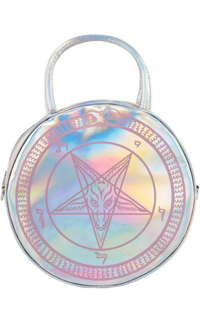 Baby Baphomet Handbag | Holographic Pink/White-Killstar-Tragic Beautiful