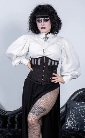 Bad Faith Net Underbust Corset-Hexxxed Intimates-Tragic Beautiful