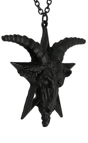 Baphomet Black Necklace-Restyle-Tragic Beautiful