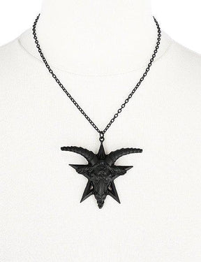 Baphomet Black Necklace-Restyle-Tragic Beautiful