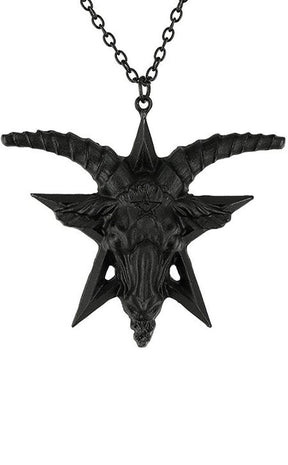 Baphomet Black Necklace-Restyle-Tragic Beautiful