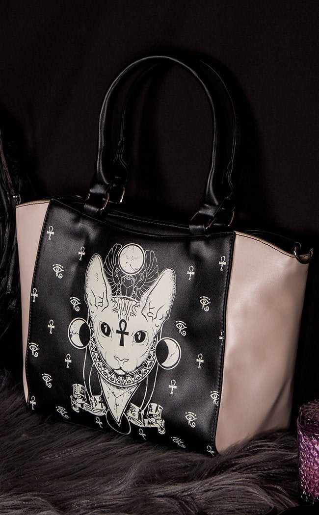 Bastet Tote Small Bag-Banned Apparel-Tragic Beautiful