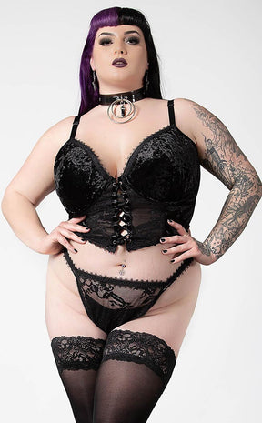 Be Veiled Lace Basque-Killstar-Tragic Beautiful