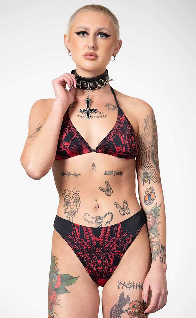 Beast Babe 2-Piece Swimsuit-Killstar-Tragic Beautiful