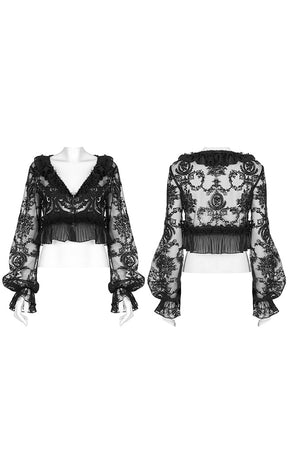 Belladonna Lace Shirt-Punk Rave-Tragic Beautiful