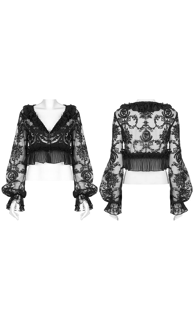 Belladonna Lace Shirt-Punk Rave-Tragic Beautiful