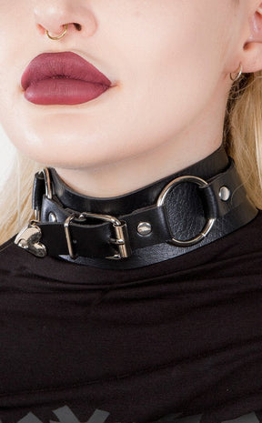 Belt It Out Choker | Black-Cold Black Heart-Tragic Beautiful