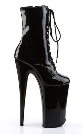 BEYOND-1020 Black Patent Ankle Boots-Pleaser-Tragic Beautiful