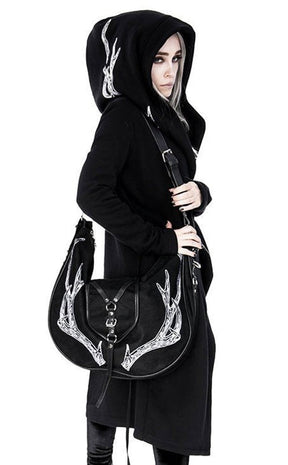 Black Antlers Hobo Purse-Restyle-Tragic Beautiful