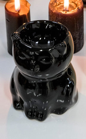 Black Cat Oil Burner-Gothic Gifts-Tragic Beautiful