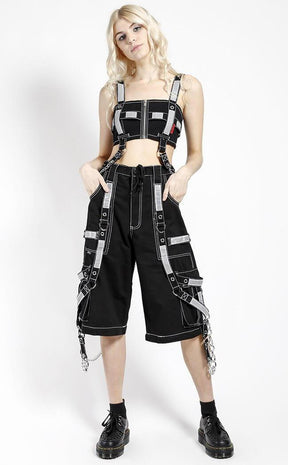 Black Reflective Chain Crop-Tripp NYC-Tragic Beautiful