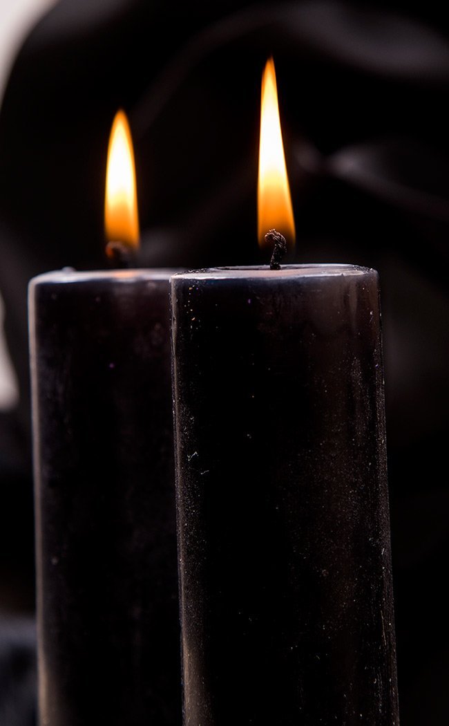 Black Ritual Spell Candles - Medium-Candles-Tragic Beautiful