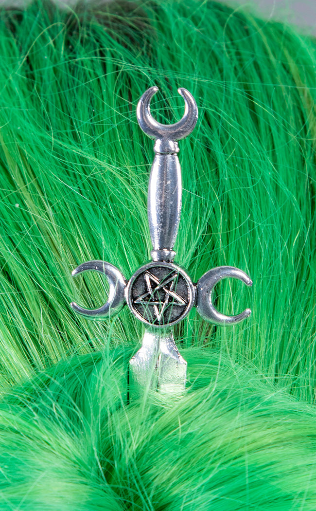 Blade Of The Goddess Hair Stick-Gothic Jewellery-Tragic Beautiful