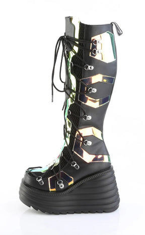 BLAZE-152 Vegan Leather Knee High Platform Boots