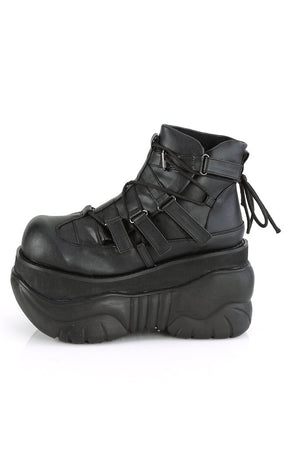 BOXER-13 Black Ankle Boots-Demonia-Tragic Beautiful