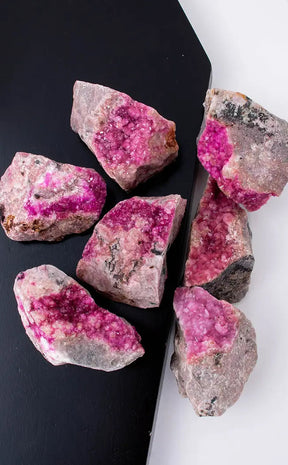 Bright Pink Gemmy Salrose Druzy Specimens-Crystals-Tragic Beautiful