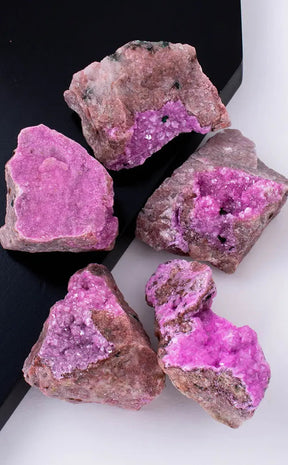 Bright Pink Gemmy Salrose Druzy Specimens-Crystals-Tragic Beautiful