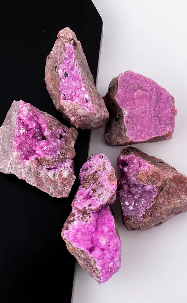 Bright Pink Gemmy Salrose Druzy Specimens-Crystals-Tragic Beautiful