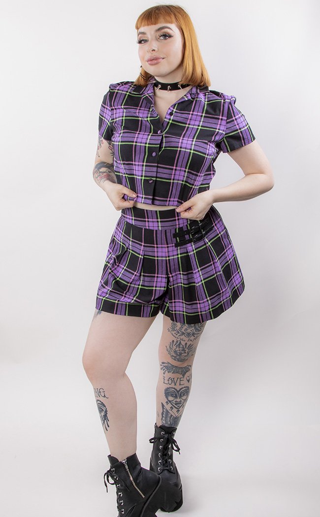 Bright Tartan Skort-Black Friday-Tragic Beautiful