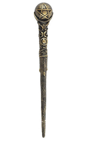 Bronze Pentagram Wand-Homewares-Tragic Beautiful