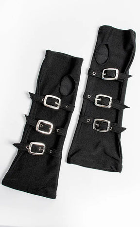 Buckle Baby Arm Warmers-Cold Black Heart-Tragic Beautiful