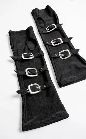 Buckle Baby Arm Warmers-Cold Black Heart-Tragic Beautiful