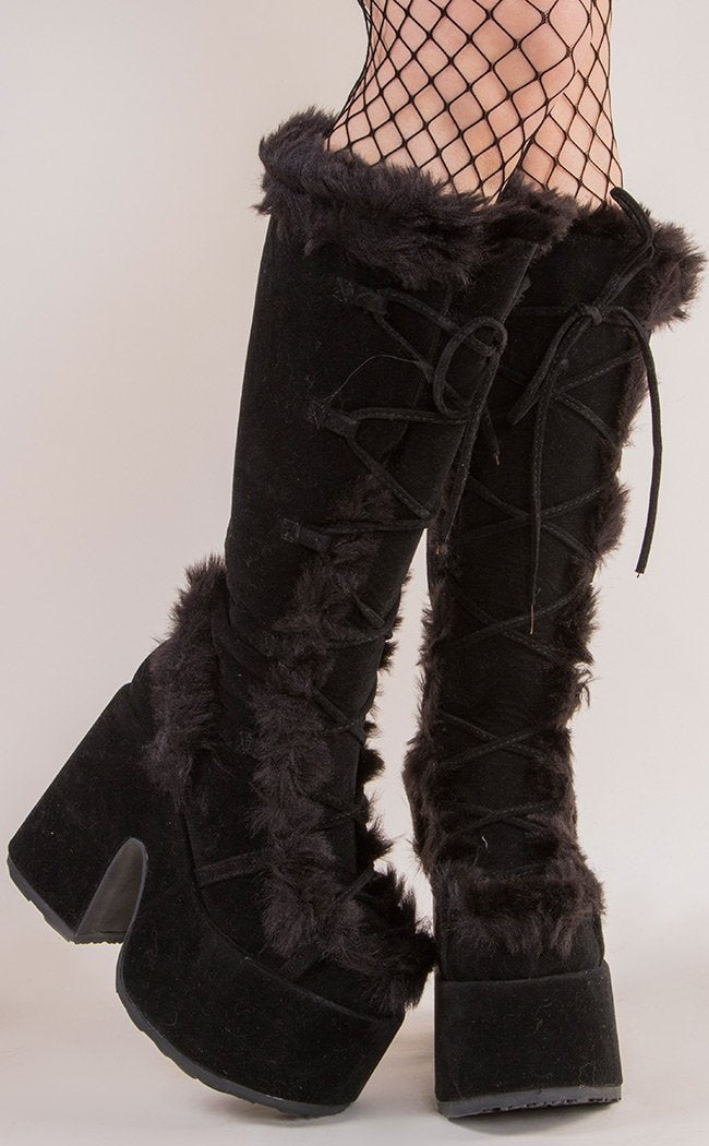 CAMEL-311 Black Boots (Au Stock)-Demonia-Tragic Beautiful