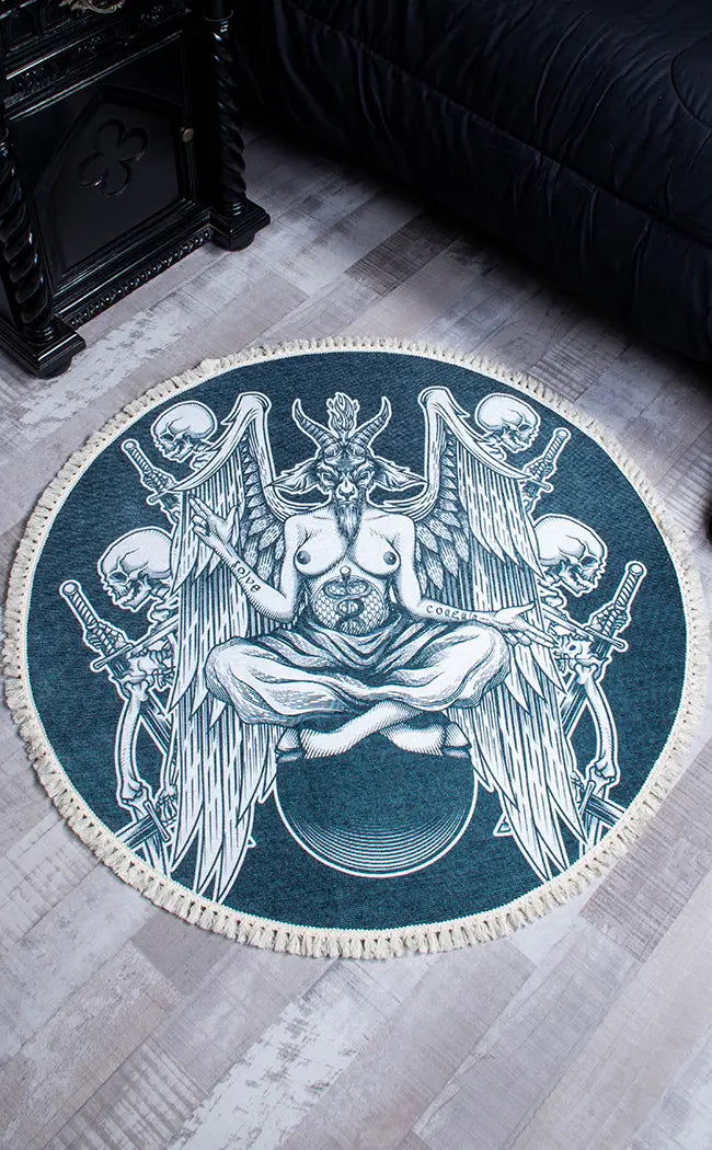 Capricornia Fringed Rug-The Haunted Mansion-Tragic Beautiful