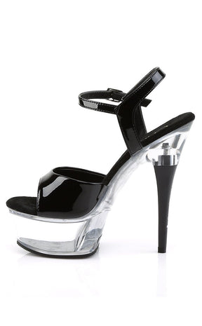 CAPTIVA-609 Blk Pat/Clr Heels-Pleaser-Tragic Beautiful