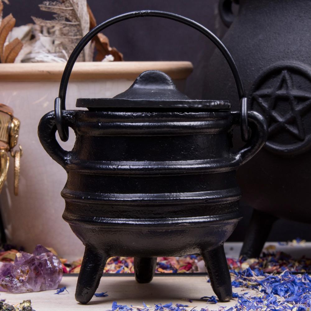 Cast Iron Lined Cauldron-Cauldrons-Tragic Beautiful