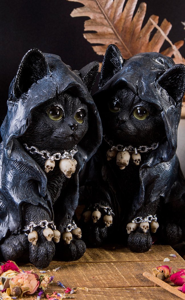 Cat Witch Statue-Gothic Gifts-Tragic Beautiful