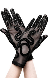 Cathedral Snake Mesh Gloves-Restyle-Tragic Beautiful